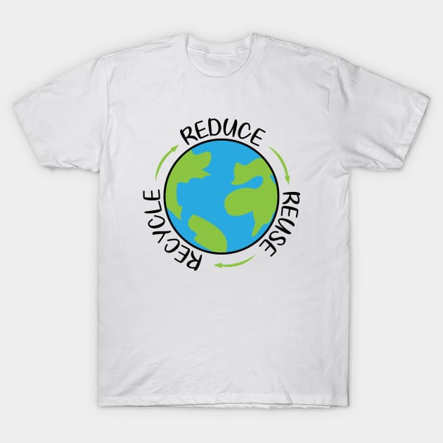 Reduce Reuse Recycle T-Shirt by defytees